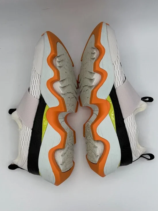 Sorel White Kinetic Impact II Slip-On Sneaker with Orange and Black Accents - Picture 4 of 8